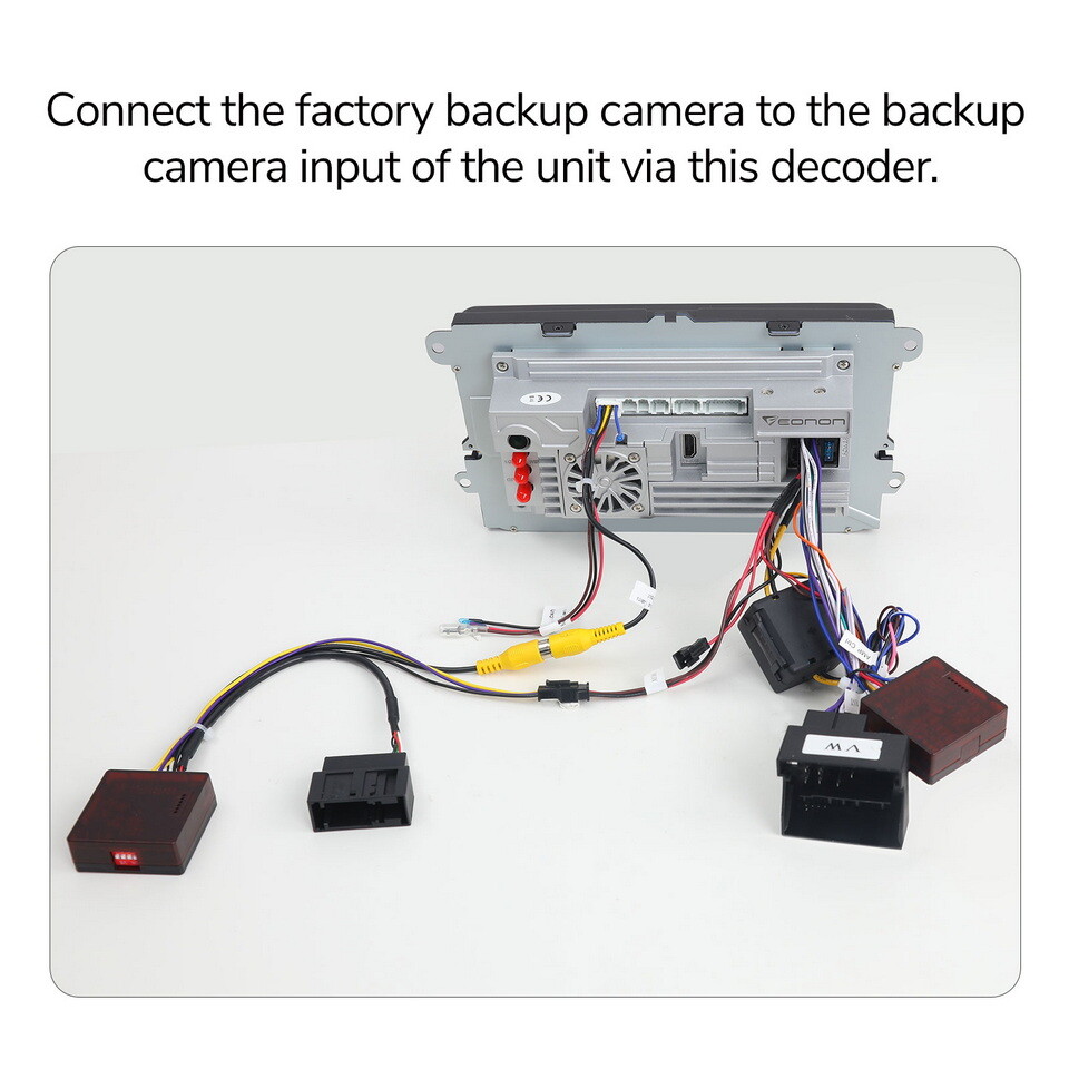 A501 RearView Backup Camera Decoder Box for Volkswagen VW to Eonon Car Stereo E