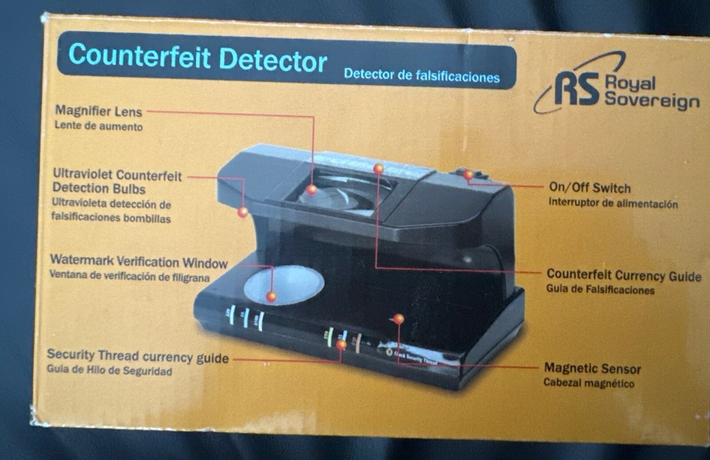Royal Sovereign RCD-3PLUS Counterfeit Detector RCD-3PLUS