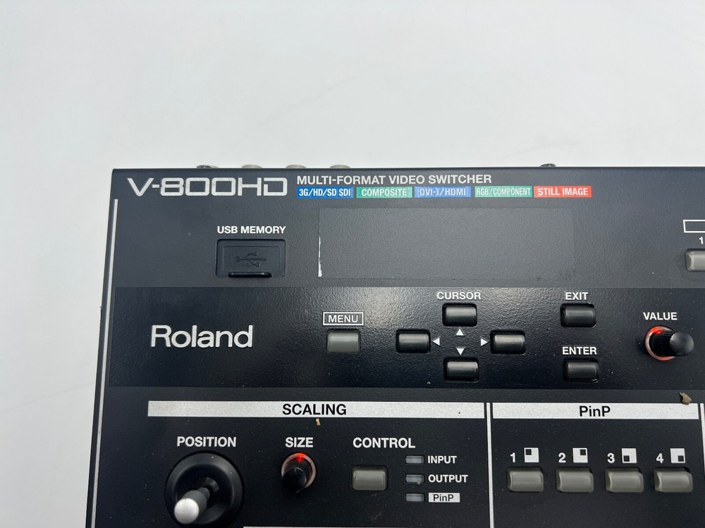 Roland V-800HD Multi-Format Video Switcher - Tested Working