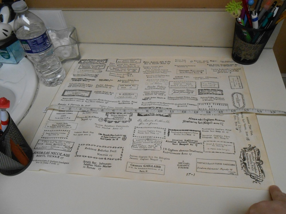 Poster - Violin Maker Labels