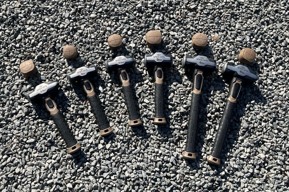 Spec Ops Tools Drilling Hammer, 3 lbs Sledge hammer with 3 lbs, Black/Tan