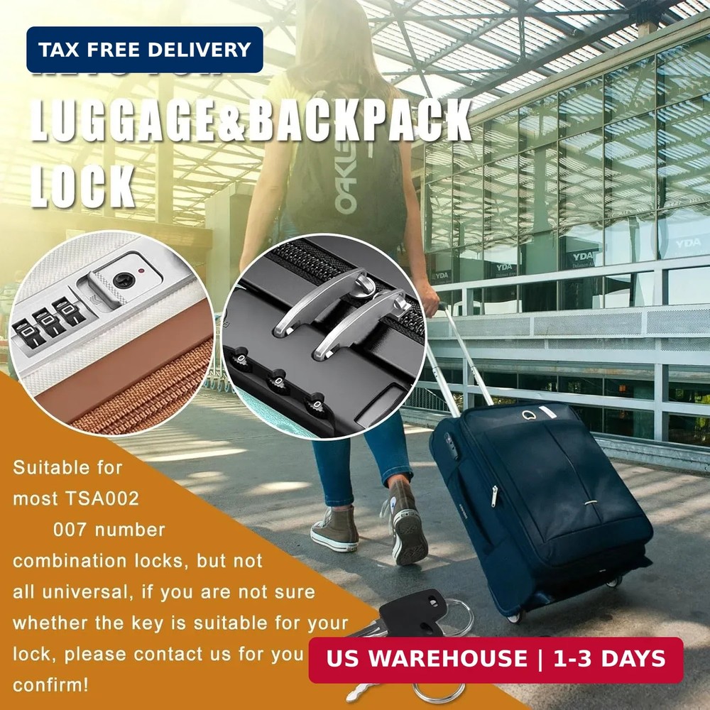 Universal TSA Lock Key 002 & 007 - Keyless Solution for Forgotten Passwords