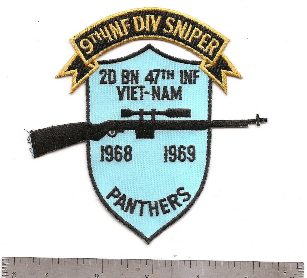 #180  US ARMY 9TH INF DIV SMIPER PATCH "PANTHERS"