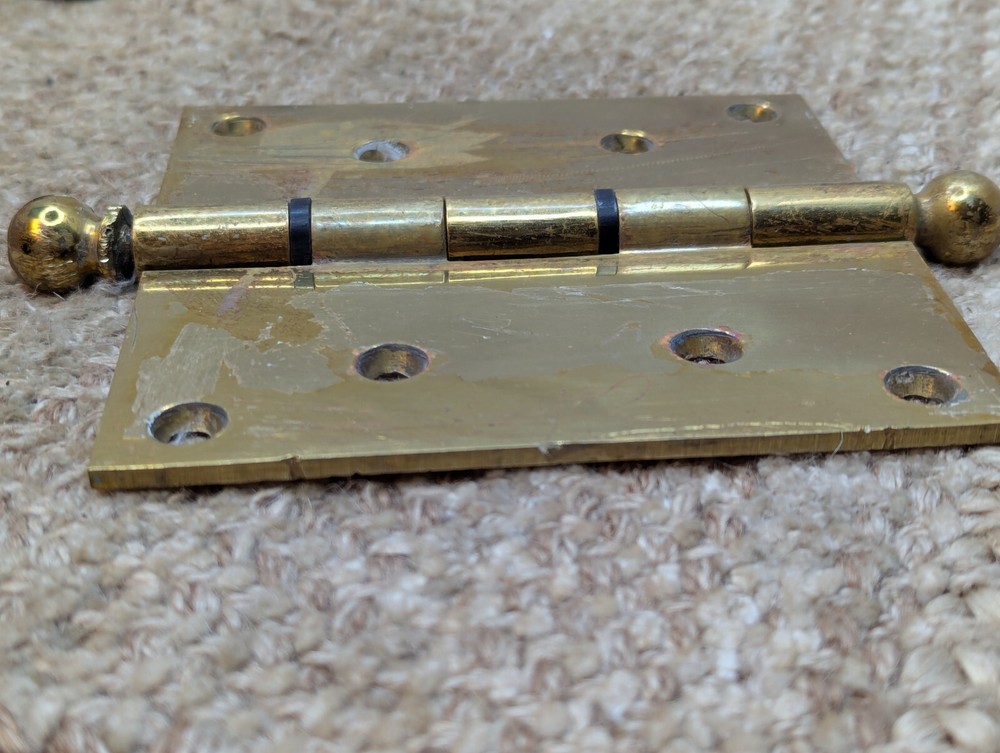 5" x 5" Solid Brass Ball Tip Door Hinge Door Hardware