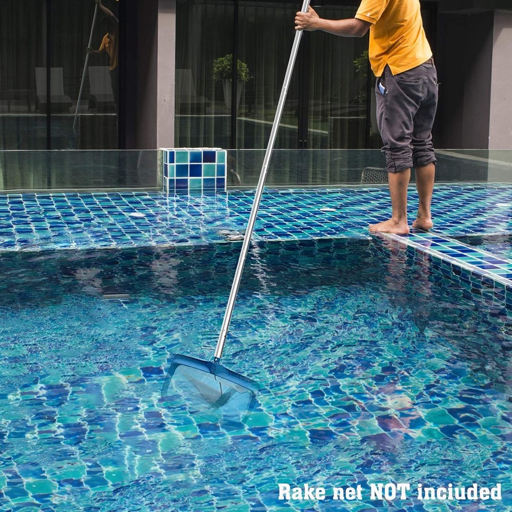 10.5ft Aluminum Telescopic Pool Pole with Adjustable Sections