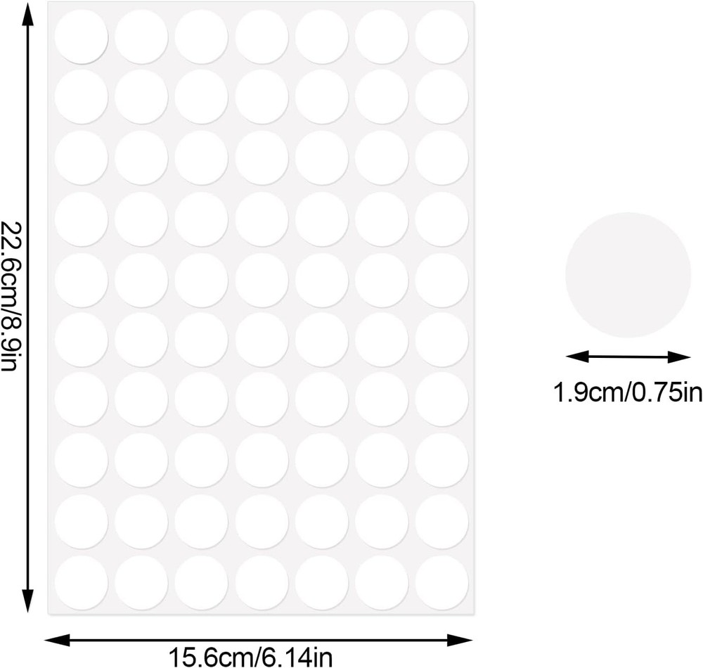 3500 Dot Stickers, 3/4 inch White Coding Labels, Circle 3500 Pieces,