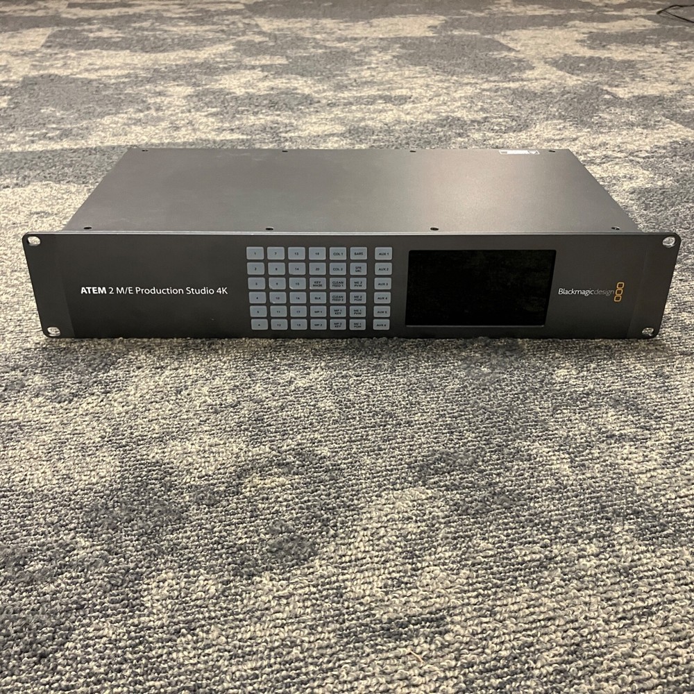 Blackmagic Design ATEM 2 M/E Production Studio 4K Switcher with Power cable