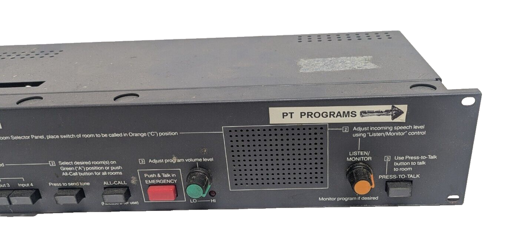 RAULAND-BORG MCZ300 INTERCOM & PROGRAM CONTROL CENTER CONSOLE PA SYSTEM MASTER