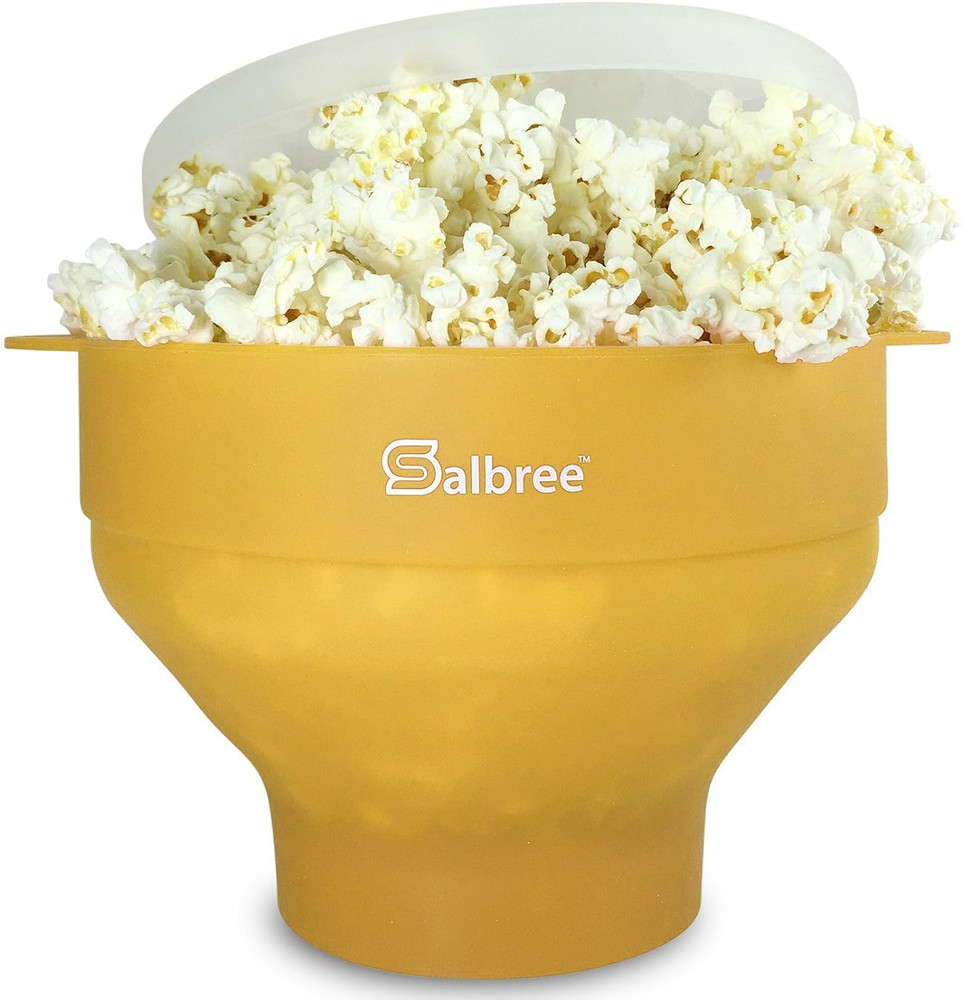 The Original Collapsible Silicone Microwave Popcorn Popper Maker Machine, Micro