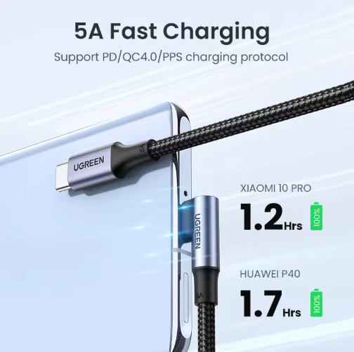 braided usb c type-c fast charging cable