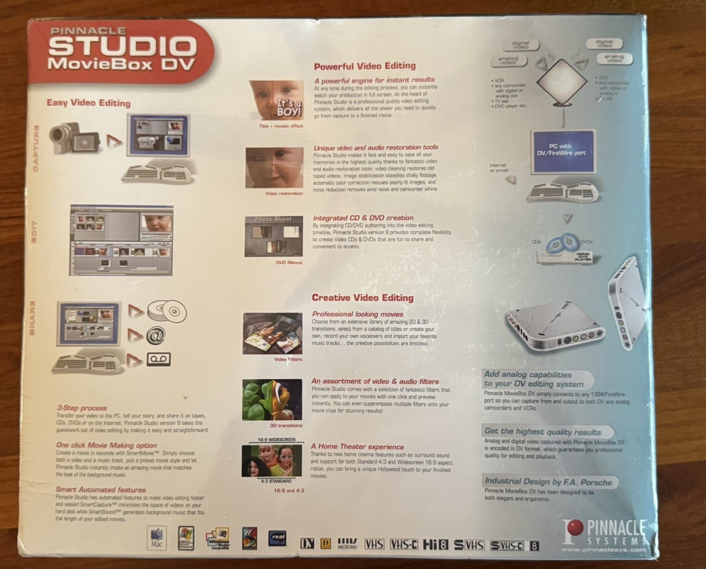 Pinnacle Studio MovieBox DV Version 9 SEALED