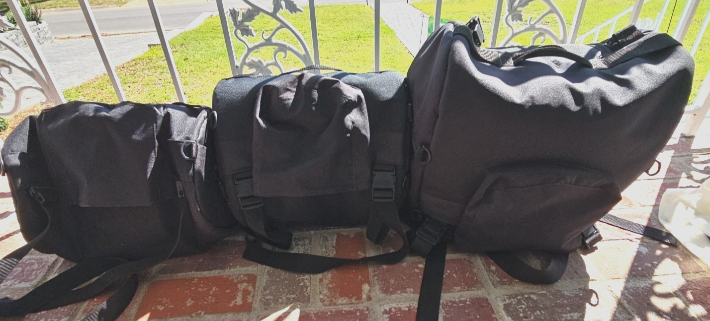 SAC Touring Motorcycle Bags Lot Of 3 Excellent Cond bonus 2 additional bags