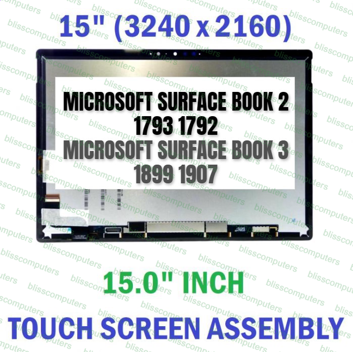 Microsoft Surface Book 3 15" 1899 1907 REPLACEMENT Screen Touch Assembly