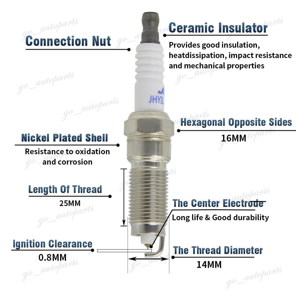 6X Spark Plugs + Wire Set & Coil Pack For Town & Country Grand Caravan 3.3L 3.8L