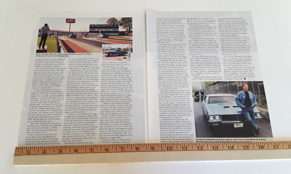 1970 BUICK GS RICHARD LASSETER ORIGINAL 2006 ARTICLE