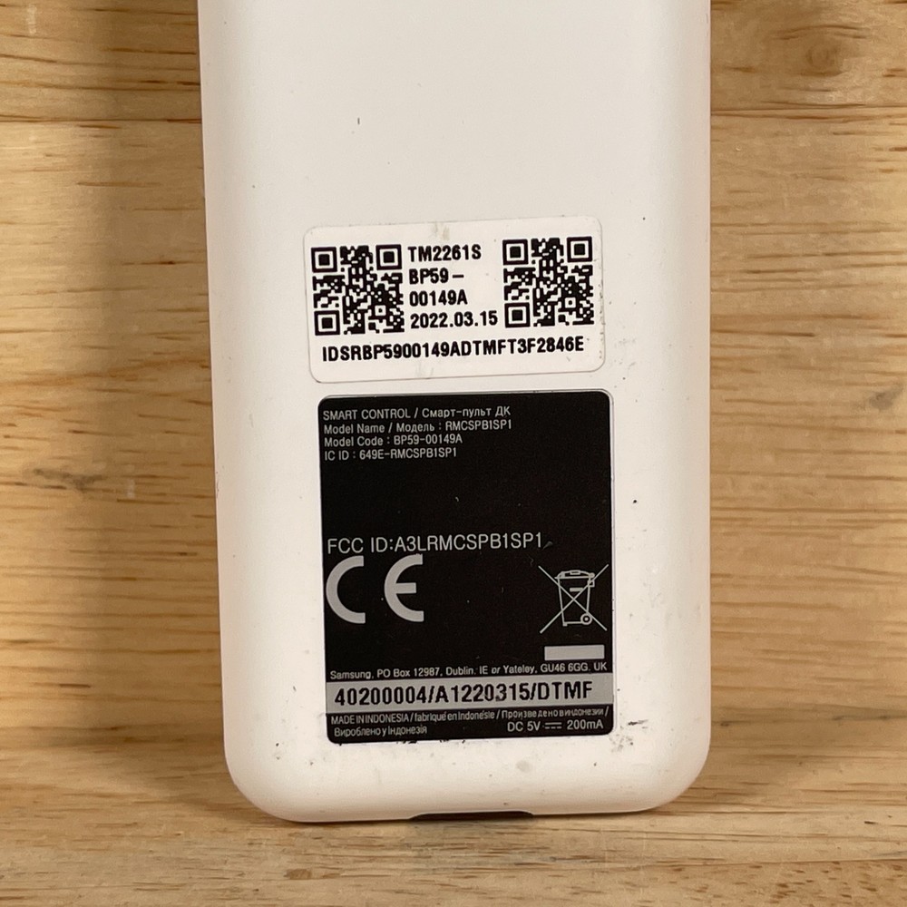 Samsung BP59-00149A White Wireless Handheld Portable Projector Remote Control