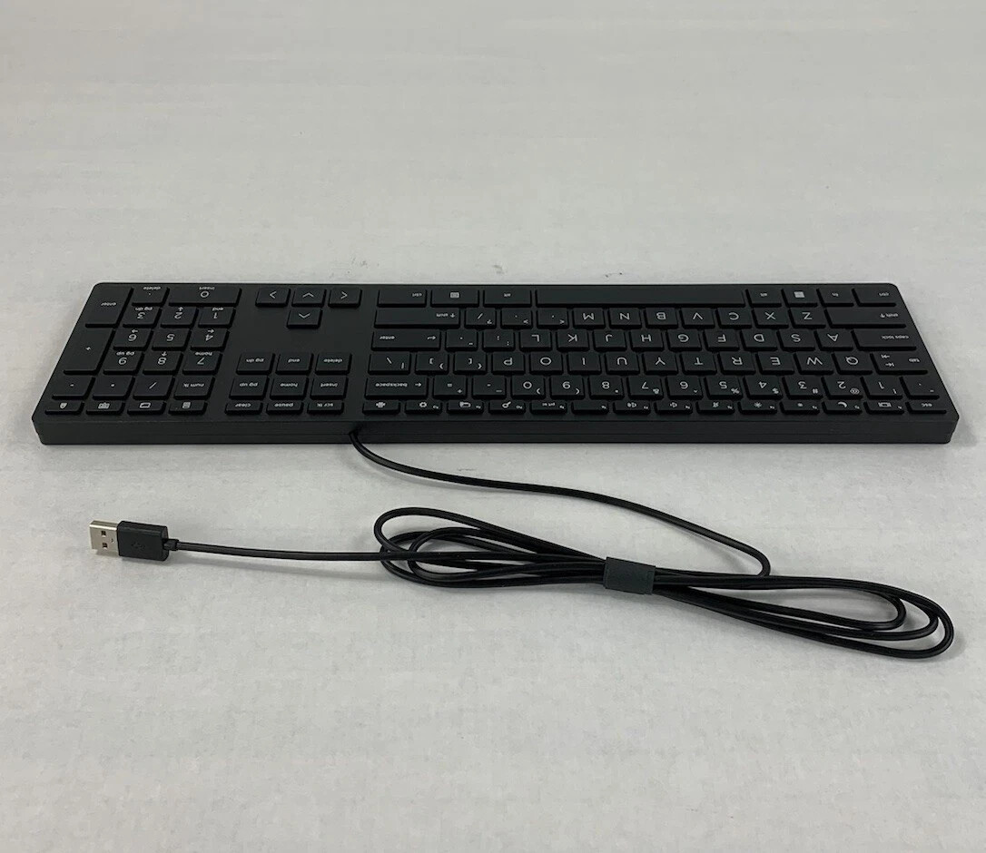 NEW SEALED ! HP L96909-001 Halley Wired USB Slim Keyboard (Lot of 10)