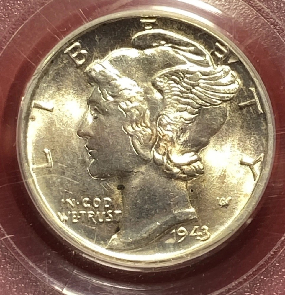 1943 D Mercury Dime PCGS MS66FB Full Bands