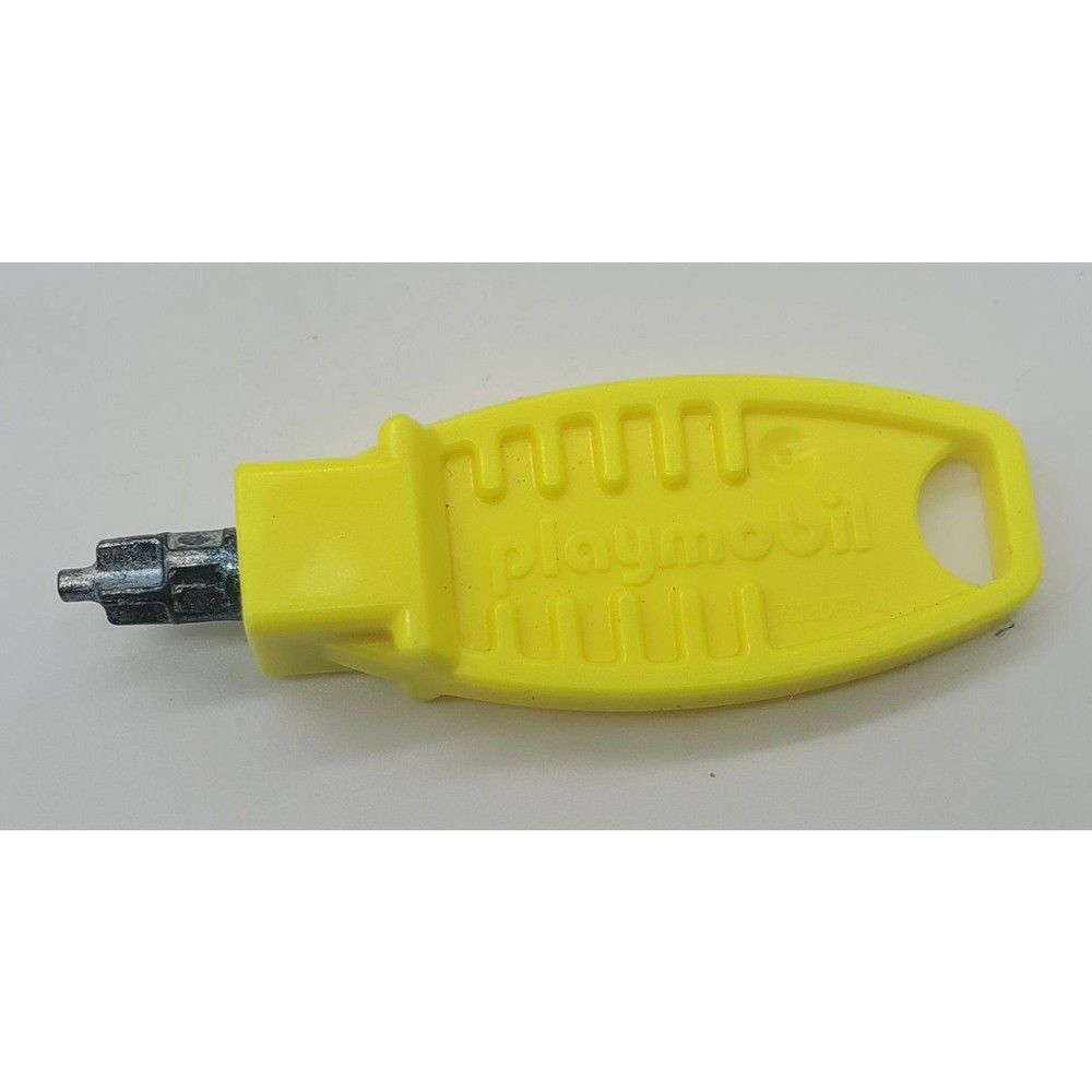 PLAYMOBIL SCREWDRIVER SYSTEM X YELLOW KEY CONNECTOR TOOL REPLACEMENT