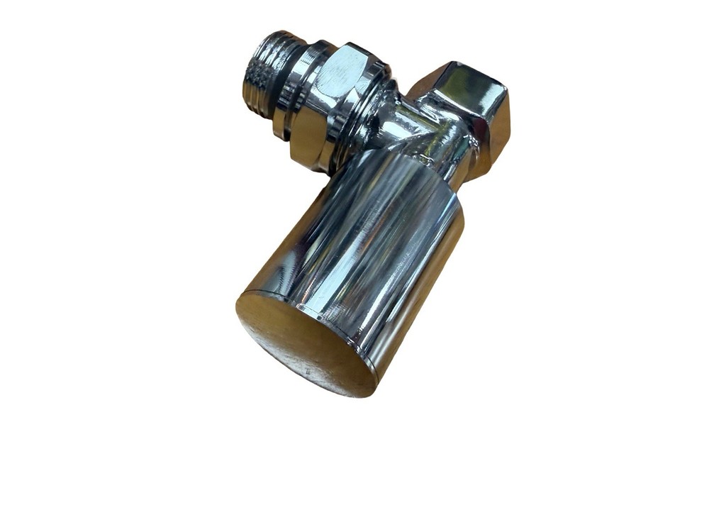 1/2" Angle Thermostatic Radiator Valve Set Chrome Plated