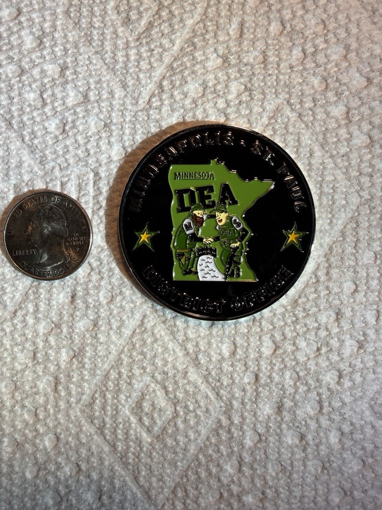 DEA Minneapolis St Paul District Office Task Force Group 2 Challenge Coin