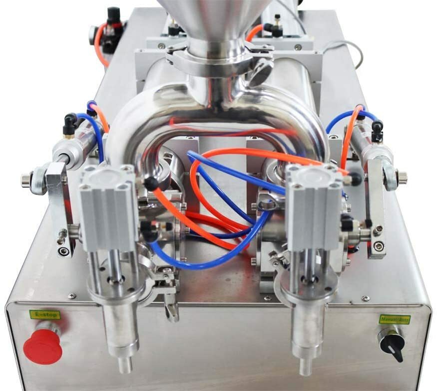 110V 50-500ml Paste & Liquid Filling Machine with Dual-nozzle Fully Automatic