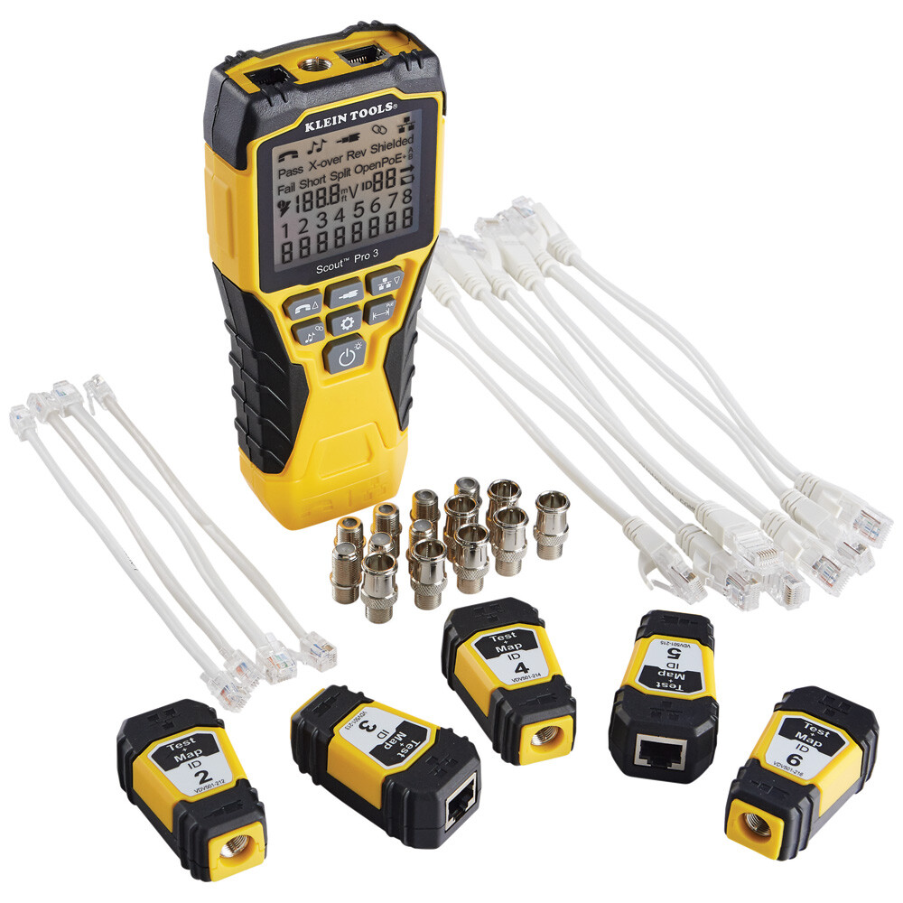Klein Tools VDV501-853 Scout® Pro 3 Tester with Test + Map™ Remote Kit