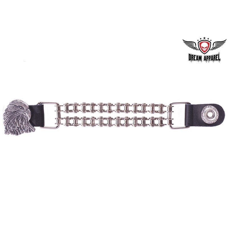 Eagle Vest Extender with Motorcycle Chain