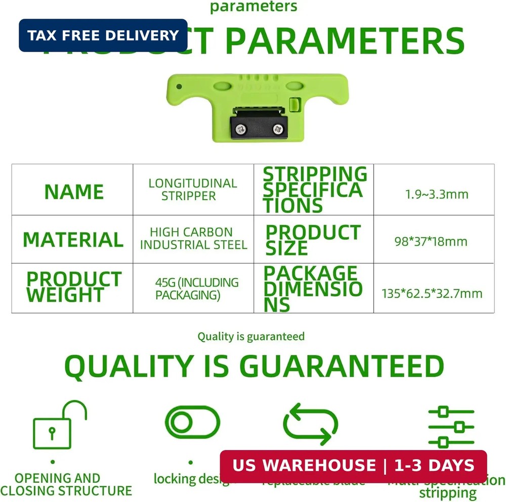 Fiber Optical Cable Stripping Tool Loose Tube Buffer Mid-Span Access Tool 1.9mm~