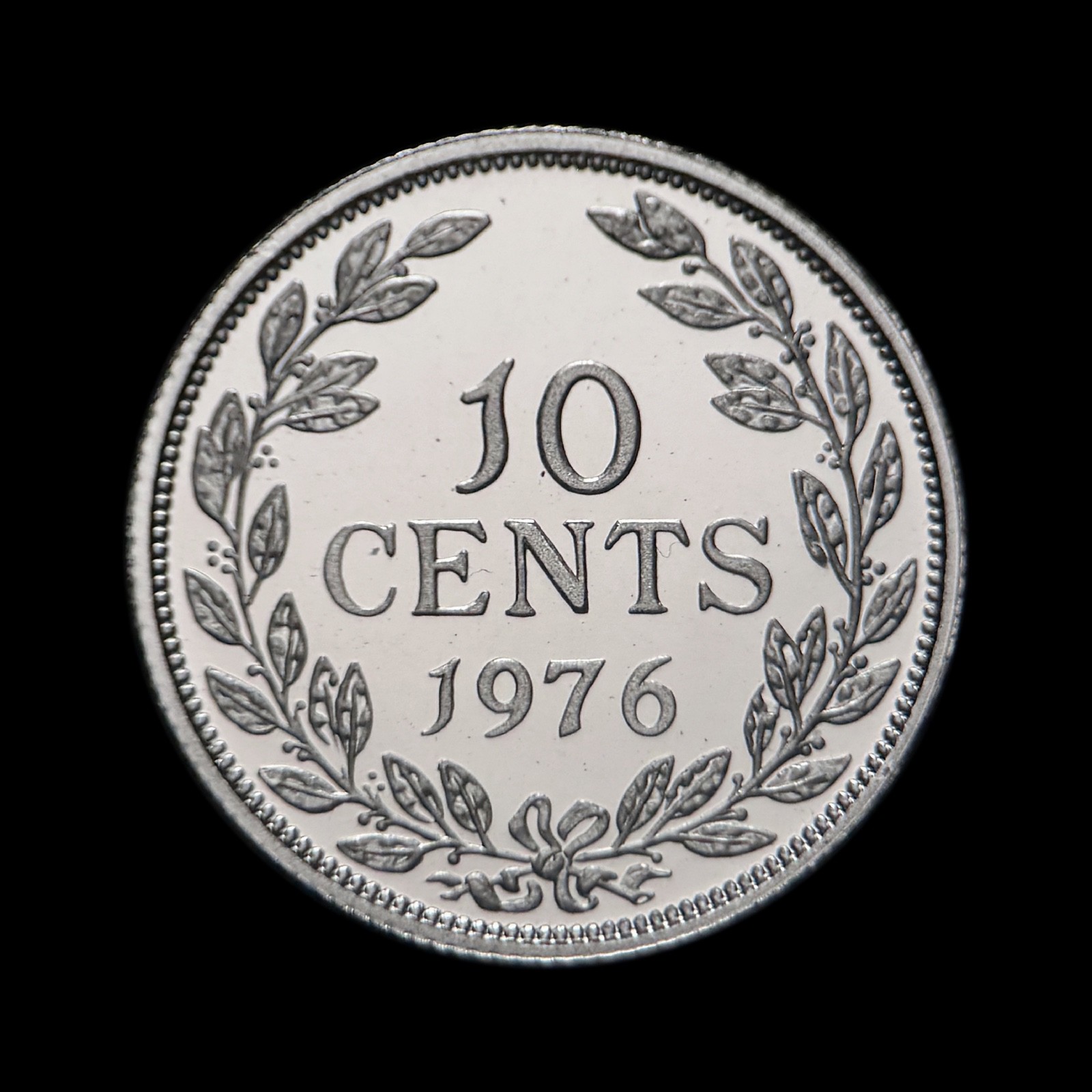 LIBERIA. 1976, 10 Cents - Woman Headdress, Royal Mint Wales RARE 2 Proof