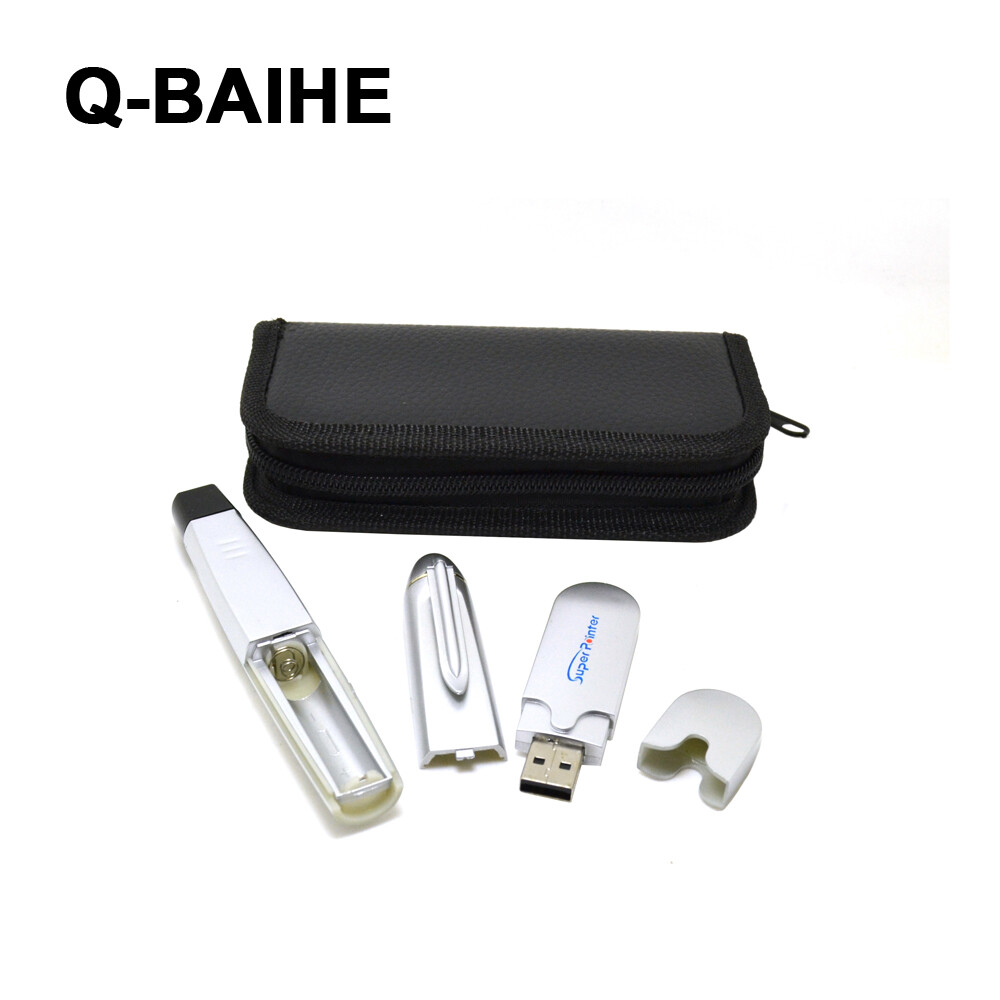 PPT 650nm USB Wireless RF Remote PPT Presentation Red Laser Pointer/Pen Silver