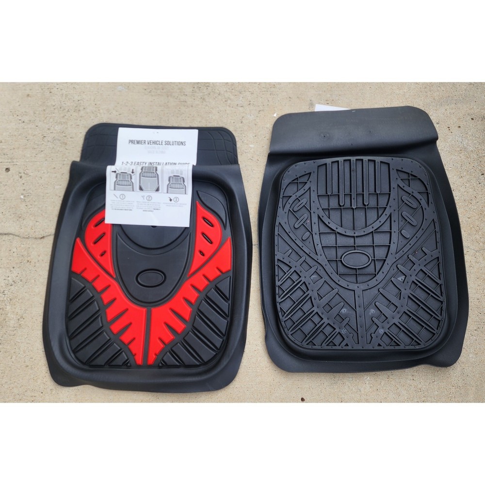 universal fit car floor mat, 2 front pieces