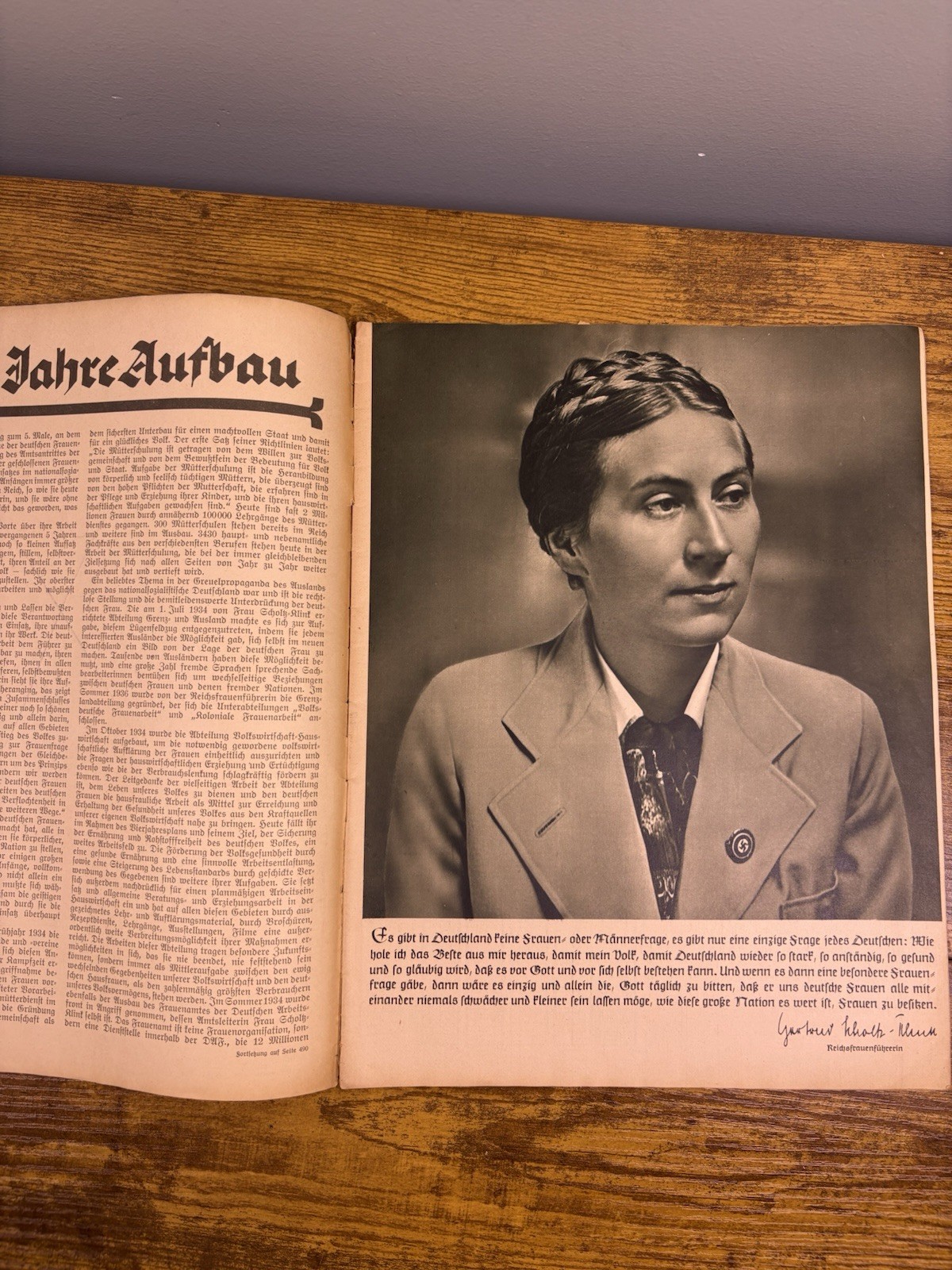 WWII NS Frauer Warte #16 7th Year German Women’s Watch Magazine W/ Illustration