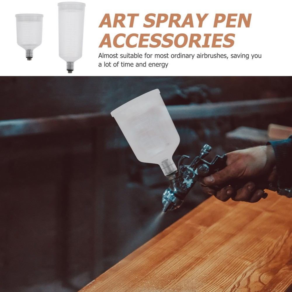 Set of 2 Split-type Airbrush Paint Cup Refillable Pot Replaceable