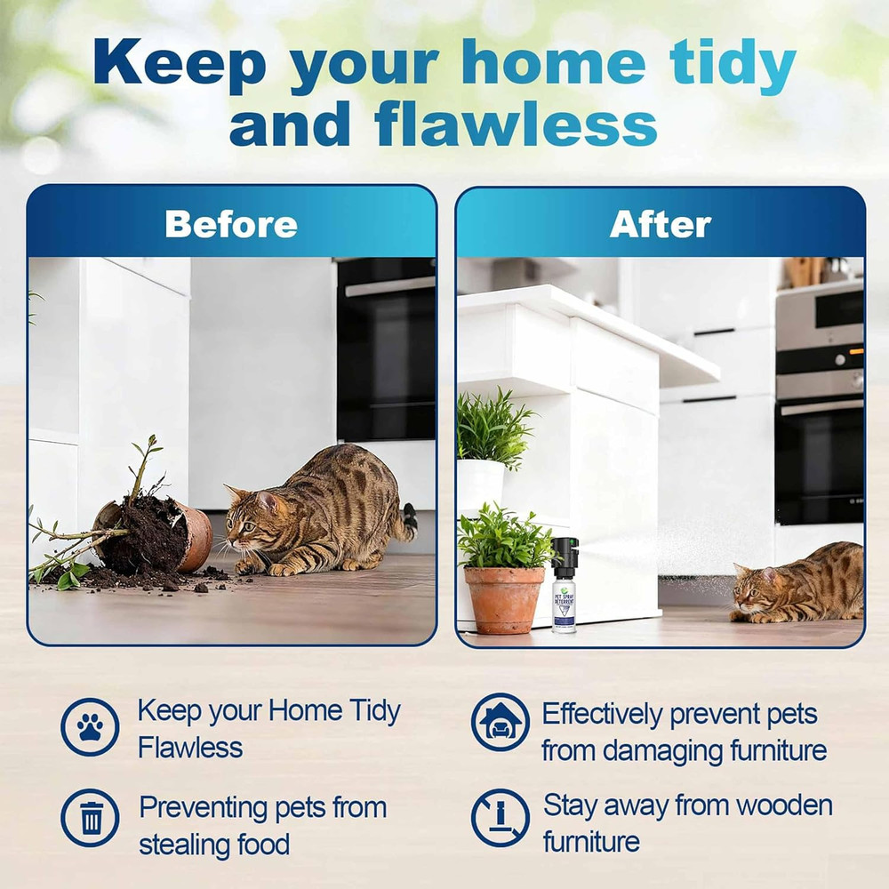 Cat Deterrent Spray Refill, Pet Spray Deterrent System, Motion Activated Cat Sys