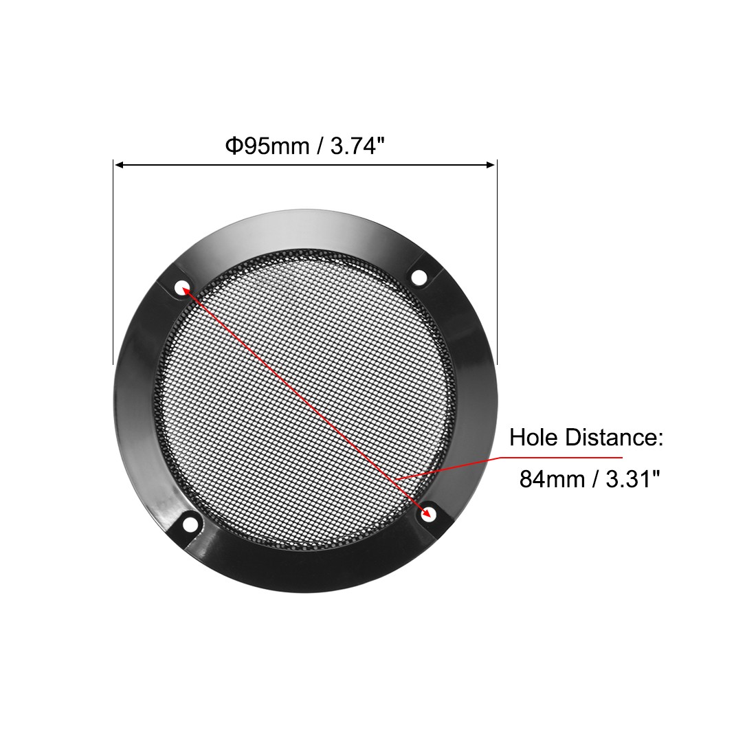 4pcs 3 inch Speaker Grill Mesh Decorative Circle Woofer Guard Protector Cover