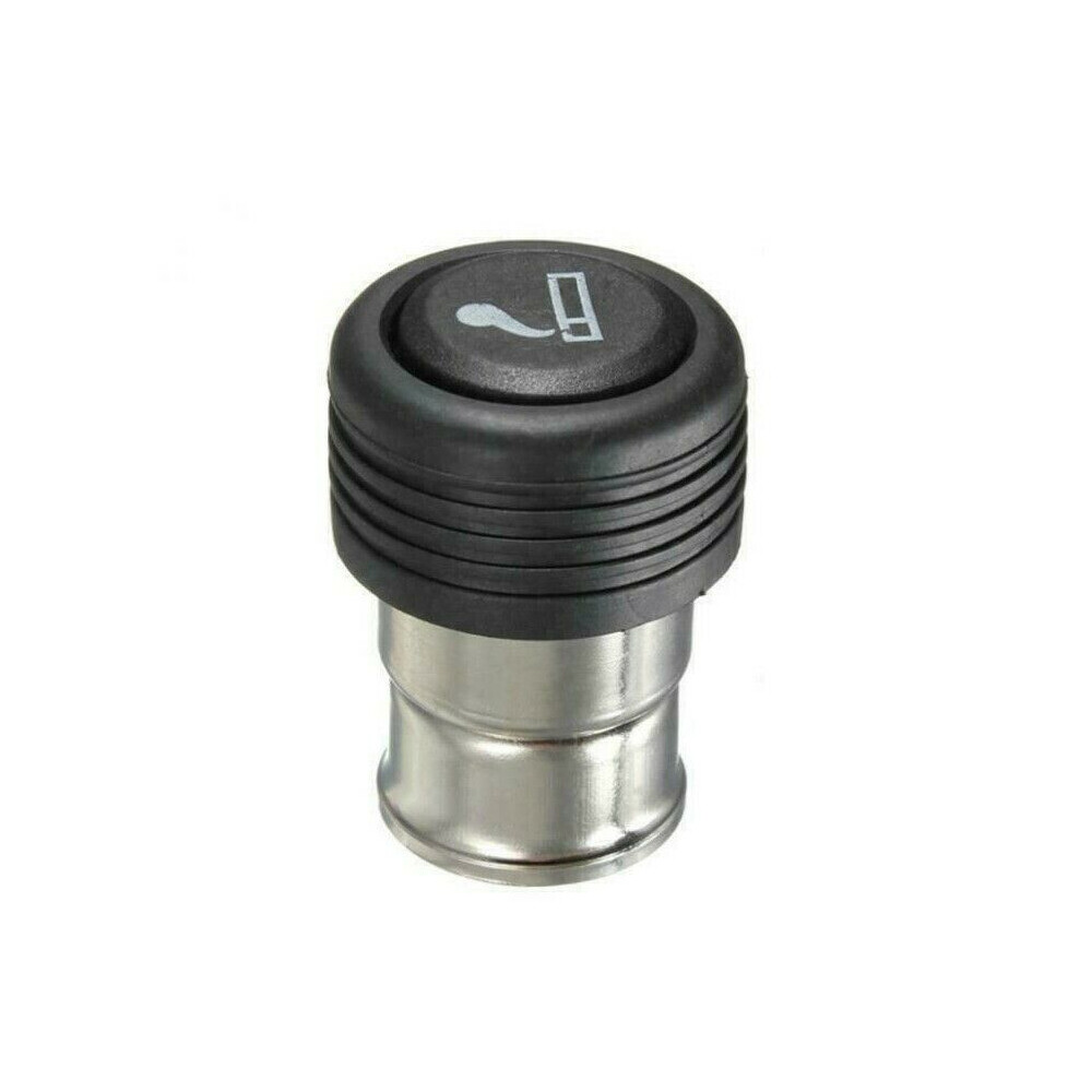 Car Cigarette Lighter With Light Socket Plug Connector Adapter Power Source 12V