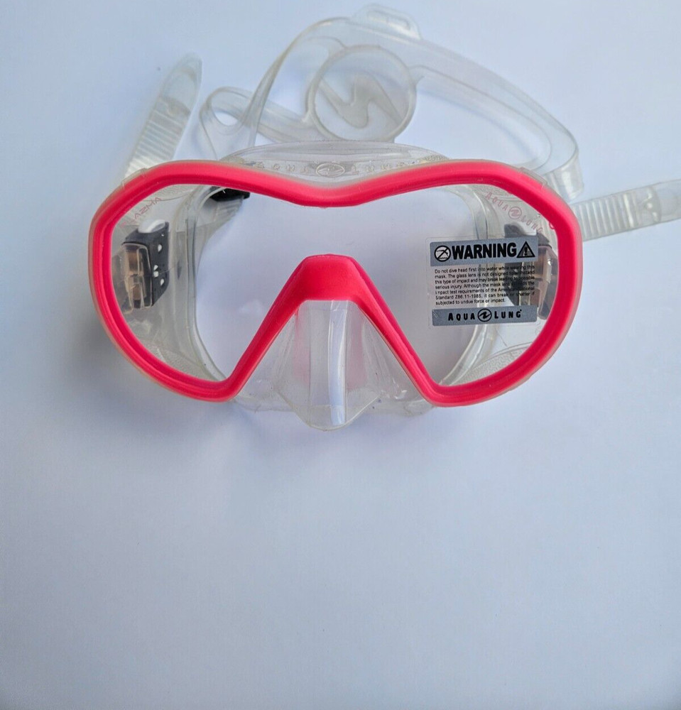 Aqualung Plazma Pink-Clear Panoramic Diving Mask