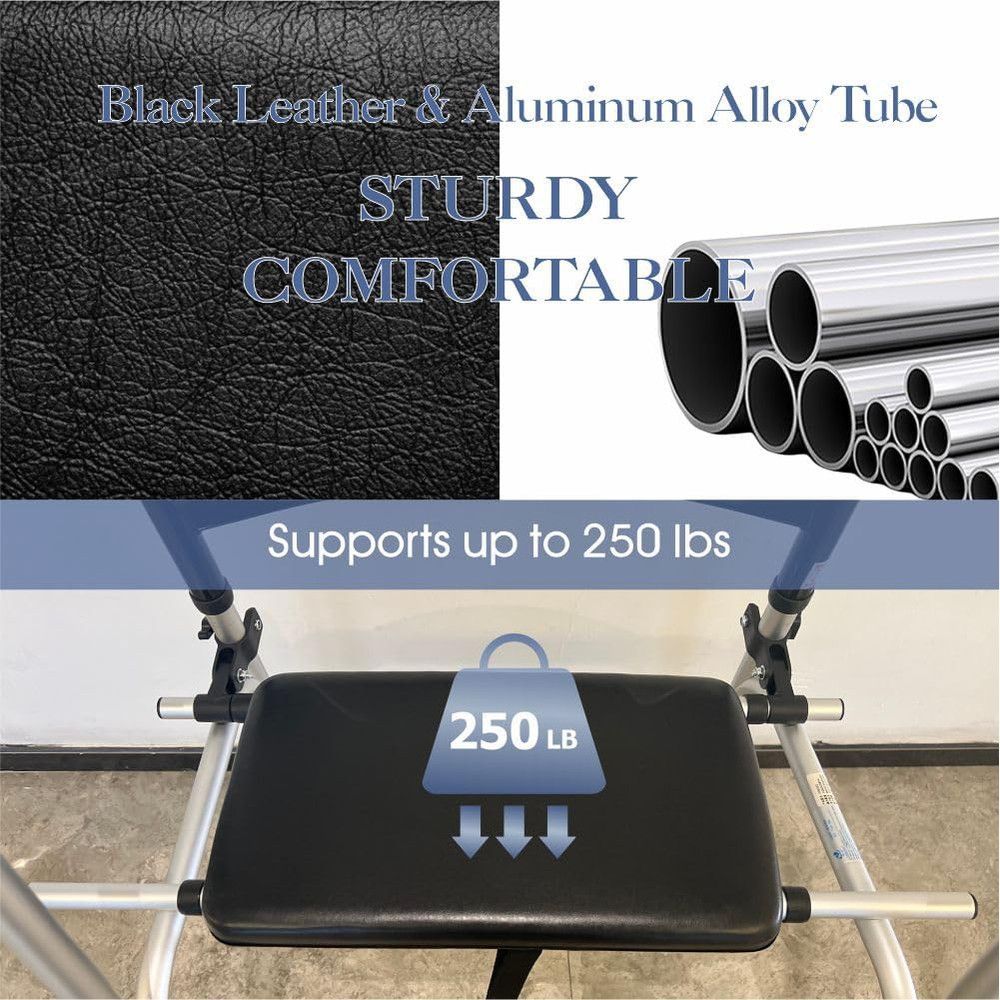Universal Walker Rest Seat for Attachable Seat Folding Walker, Maximum Weight Ca