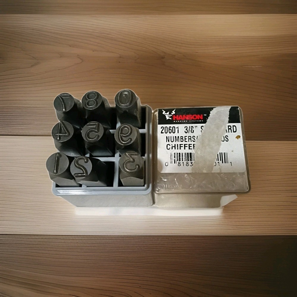 Hanson Marking System Numbers 3/8" A7