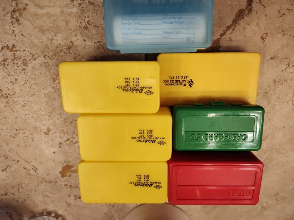 Ammo Boxes 50rd 9mm-44spl New Old Stock