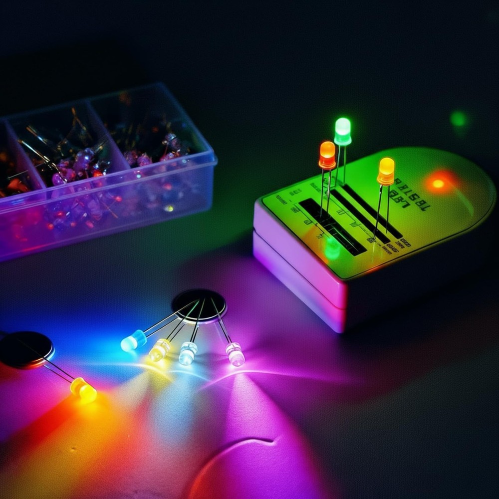 500 Pcs 5mm LED Lights Kit 10 Colors Assorted DIY Project