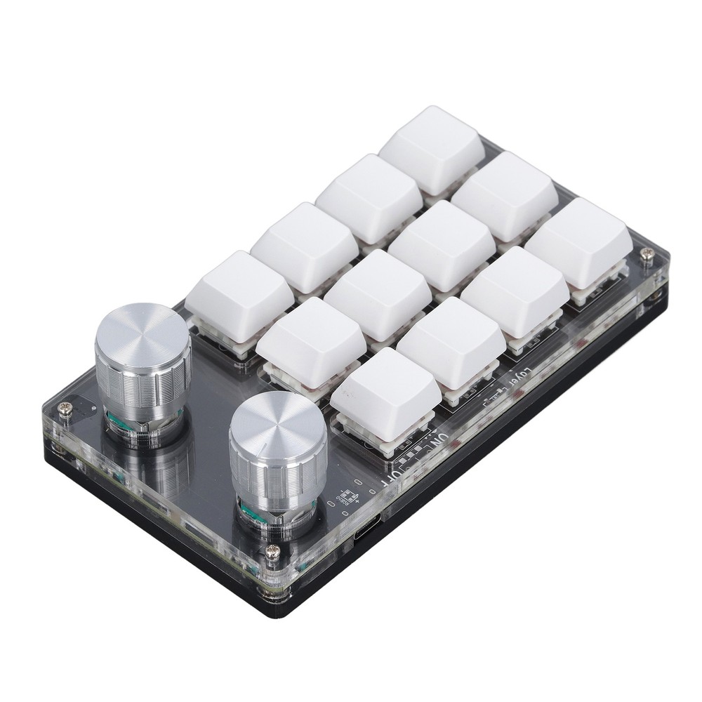 12 Key Knob Keyboard Programmable USB Dustproof Red Switch Mechanical New