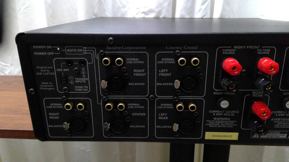Sunfire Five Channel Load Invariant Amplifier