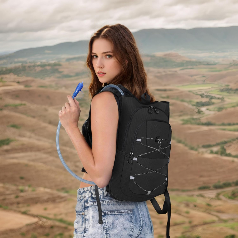 Hydration Backpack - Lightweight Water Backpack with 2L Water Bladder Bag, Runni