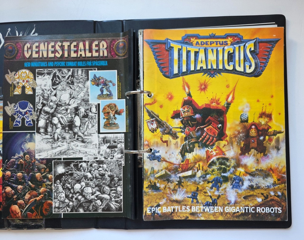 Codex Titanicus 1st Edition Warhammer 40K Games Workshop 1989 IN 3 RING BINDER