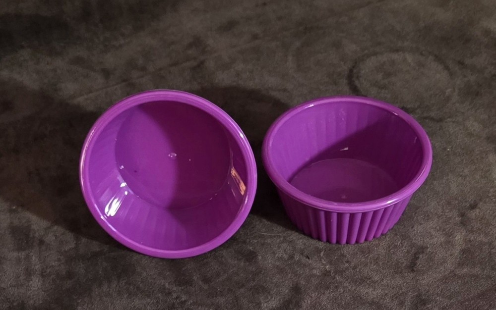 Purple  Single  Heavy plastic cupcake holder decor