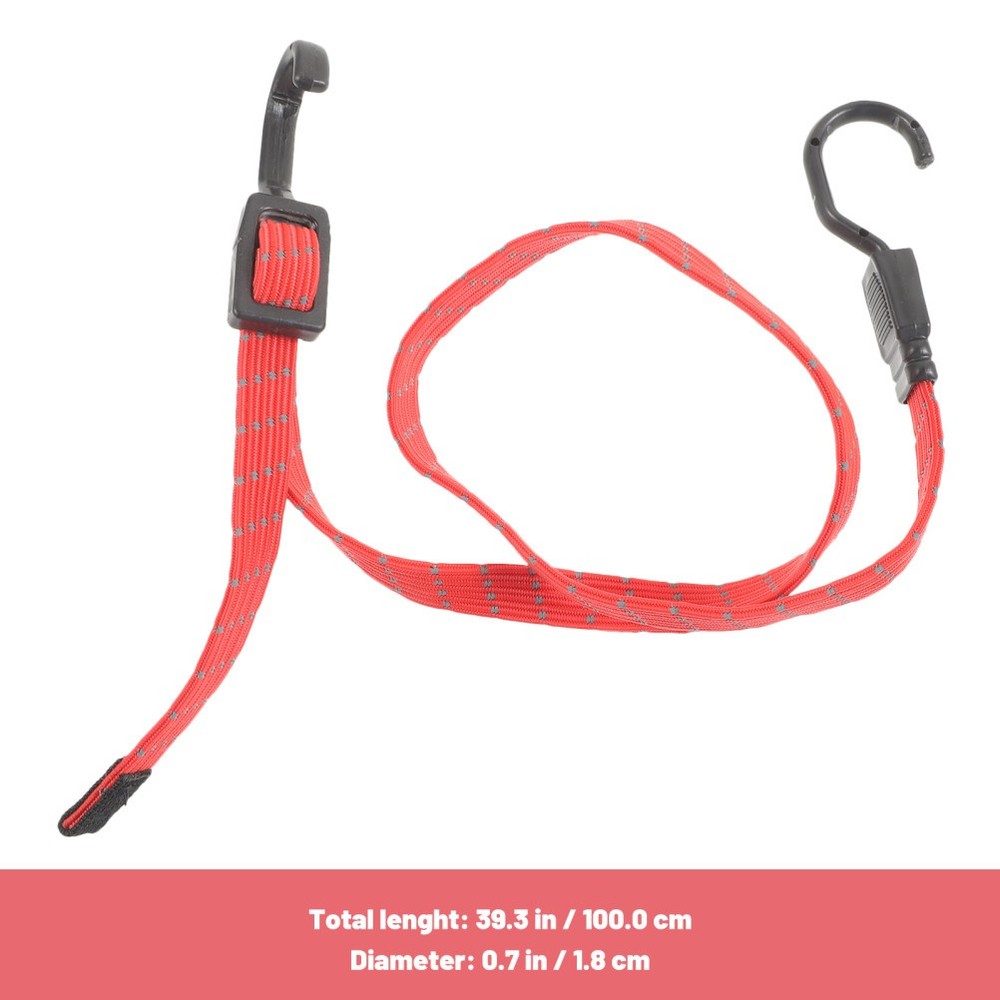 Rope Tie down Adjustable Length Bungee Cord Camping Elastic Straps with Hook