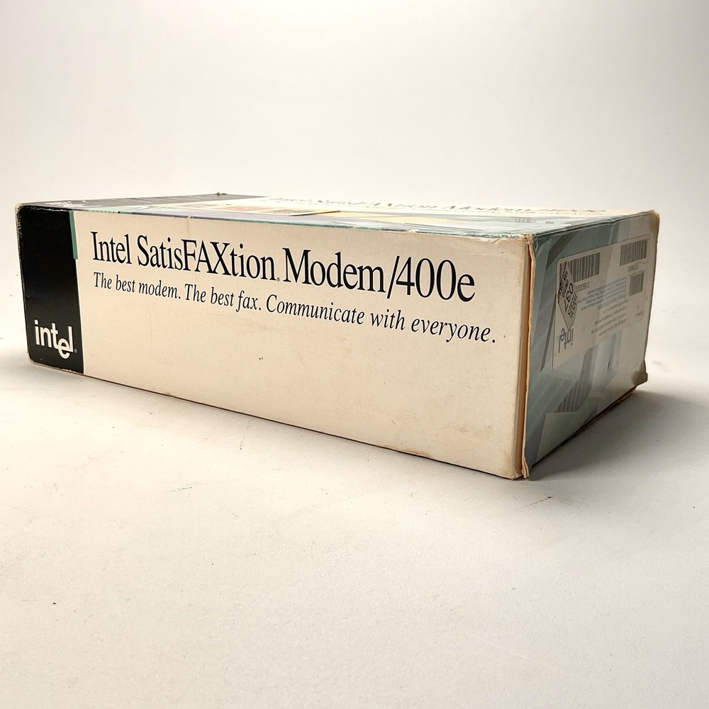 Intel SatisFAXtion External Modem/400e 57600 bps PCFM6501 Vintage Computing