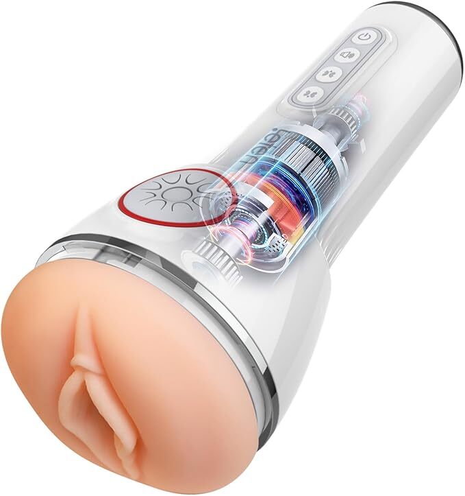 Automatic Male Masturbators Heating Thrusting Rotating Pussy Stroker Lubricants
